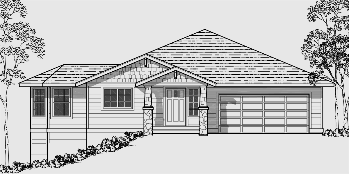 House Plans With Walkout Basement On Slope Side Sloping Lot House Plans Walkout Basement House