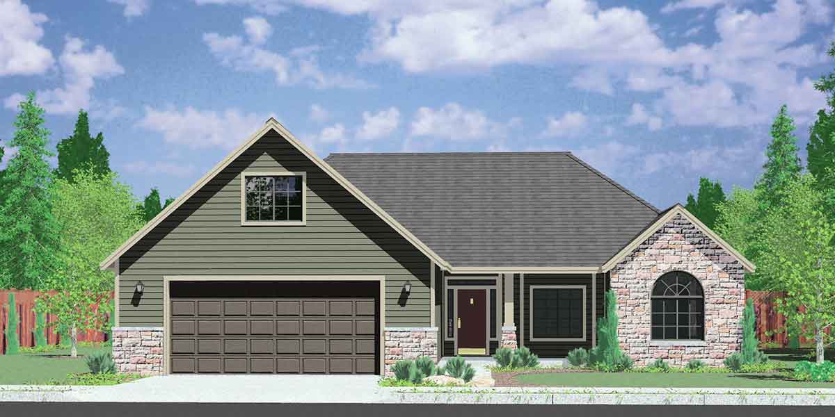 One Story House Plans House Plans With Bonus Room Over Garage H