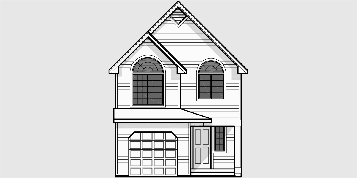 Narrow Lot House Plan Small Lot House Plan 20 Wide House 9920