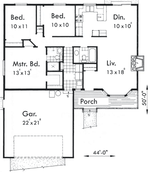 Small 3 Bedroom House Plans Modern House Designs