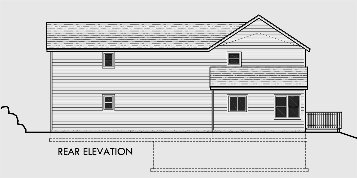 Sloping Lot  House  Plans  House  Plans  With Side Garage 