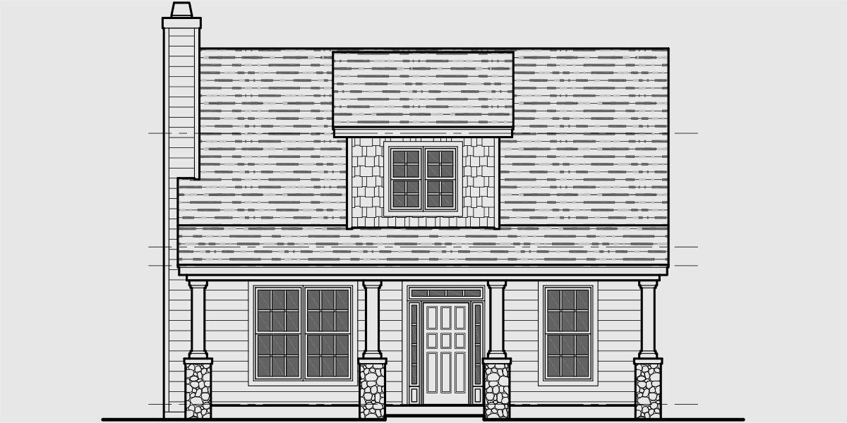 Additional Info for Bungalow House Plans, Large Porch House Plans, 1.5 Story House Plans, House Plans with Dormer Windows