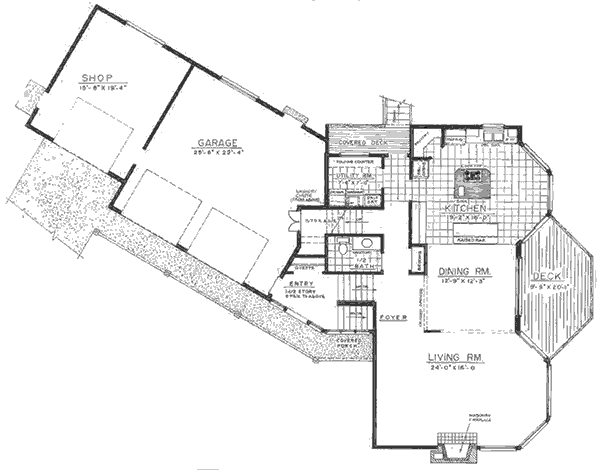 Main Floor Plan for 9613 Luxury Master Suite w/ Daylight Basement