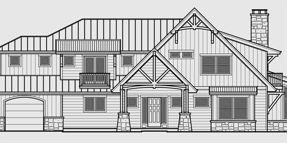 Timber Frame House Plans Craftsman House Plans Custom House Pla