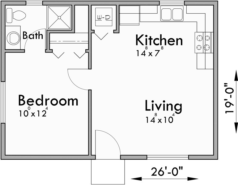 Great Concept Small Cabin Plans 1 Bedroom, New!