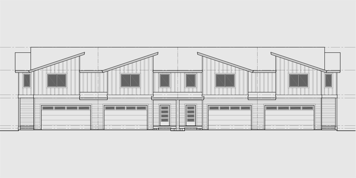 House front drawing elevation view