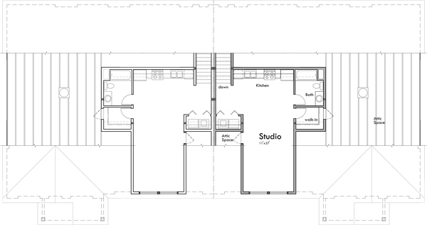 Upper Floor Plan for D-685 Senior living 36