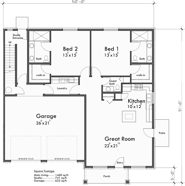 Senior Living With Caretaker Studio D 685