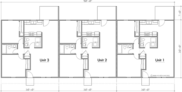 Main Floor Plan 2 for T-450 Discover your ideal living space with our 2 bedroom, 1.5 bath ranch triplex. Perfect for families or investors. Explore now and envision your future home! 